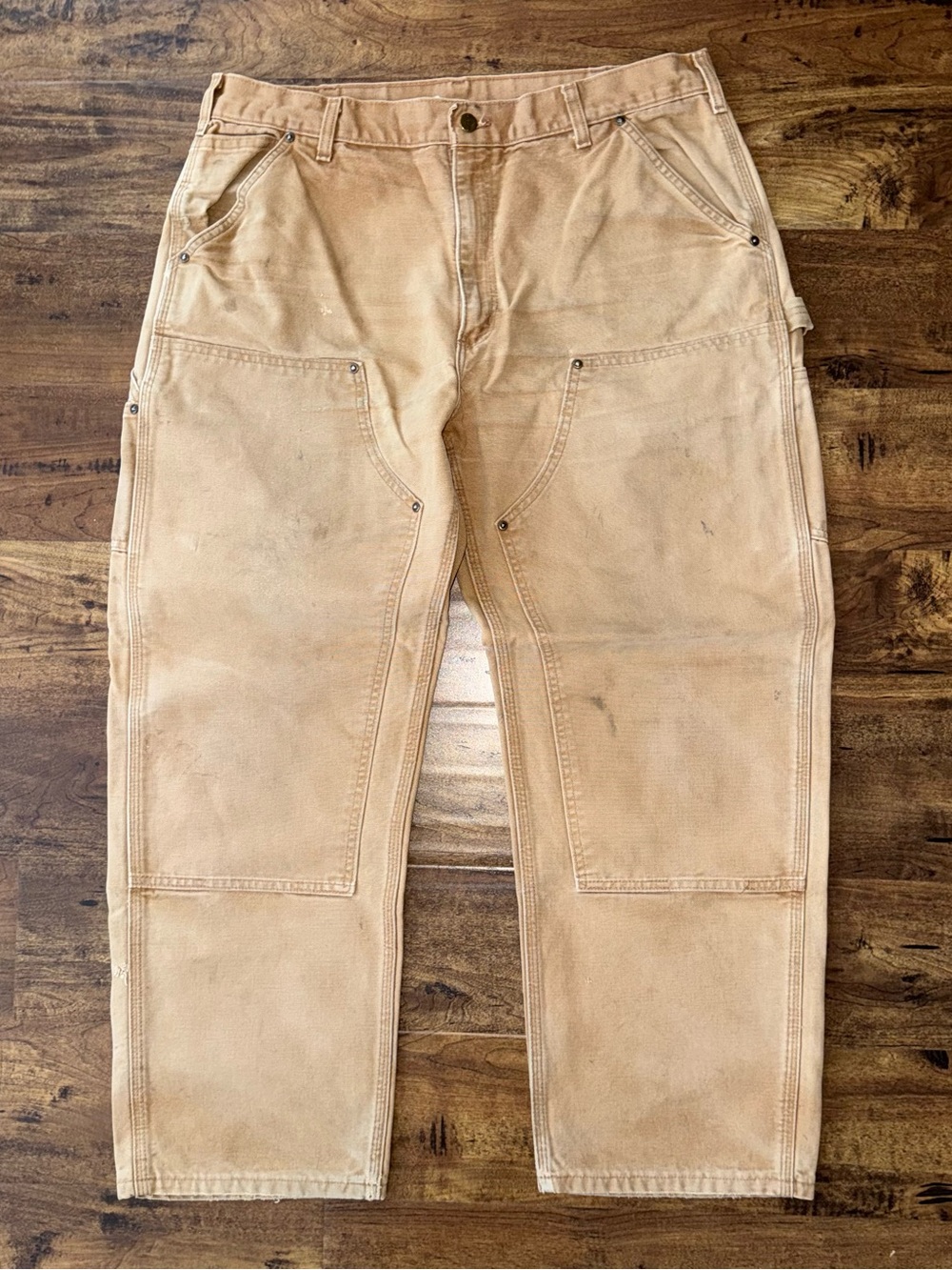 Carhartt Double knee BRN B136 Work Pants Size 38x30 (37x29 now)